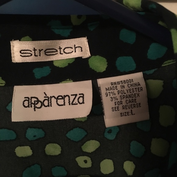 Woman’s Apparenza blouse size Large - Picture 3 of 4